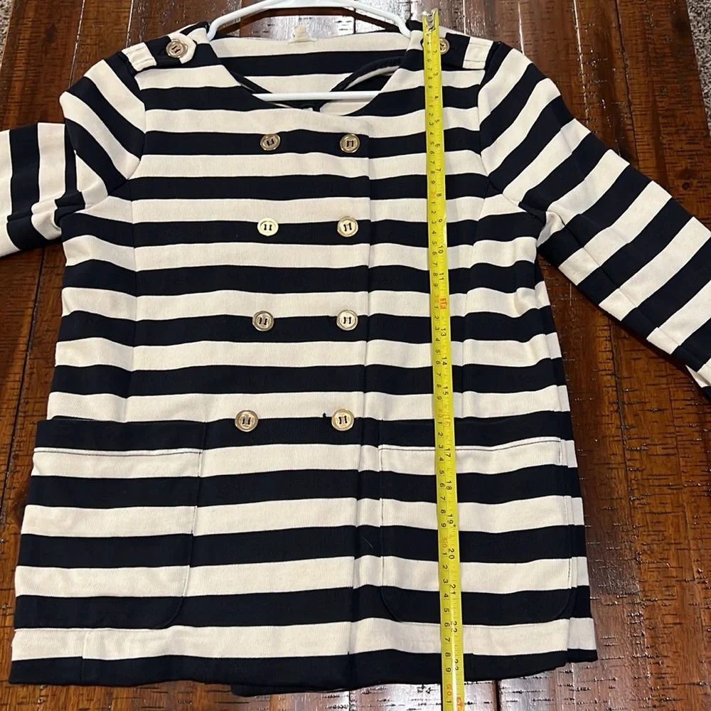 J. CREW Maritime Blazer Navy Stripe XS